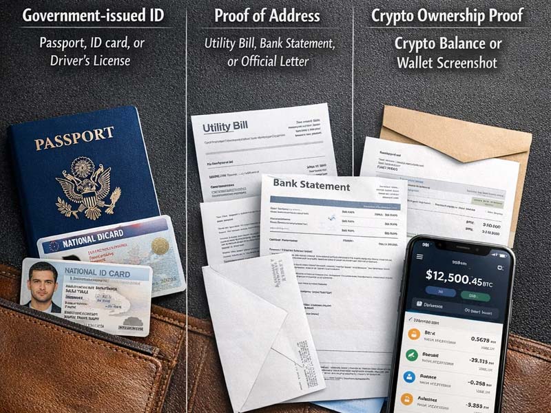 Crypto Card Required Identification and Documentation
