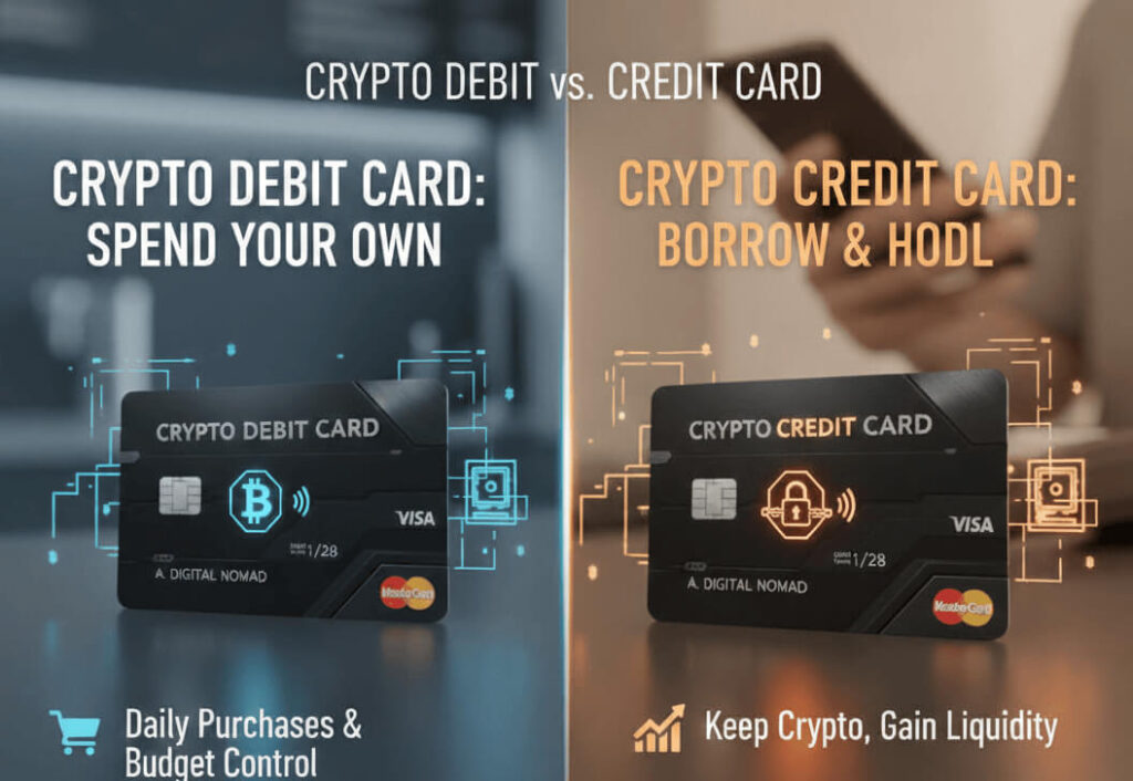 Which One Should You Choose? Crypto Debit vs. Credit Card